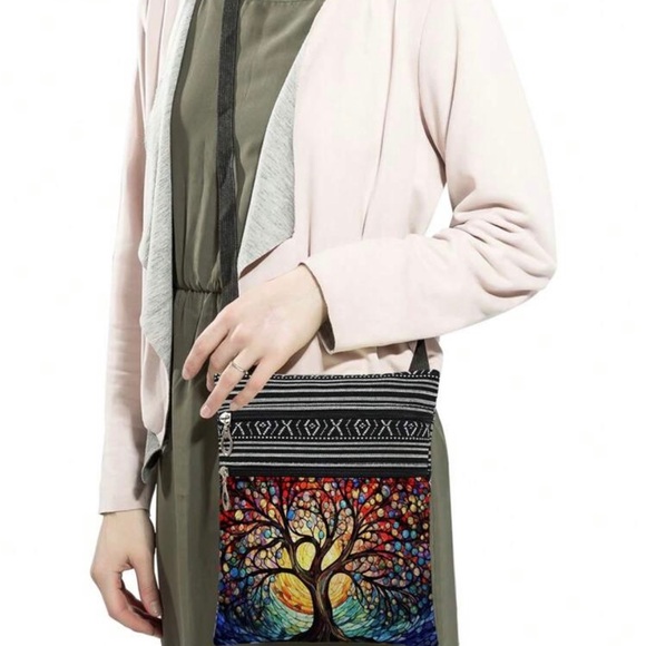 Graphic Crossbody Bag - Tree of Life  - Unisex - Picture 2 of 3